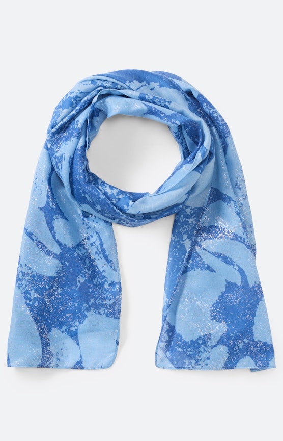 Sjaal met gebloemde print, royal