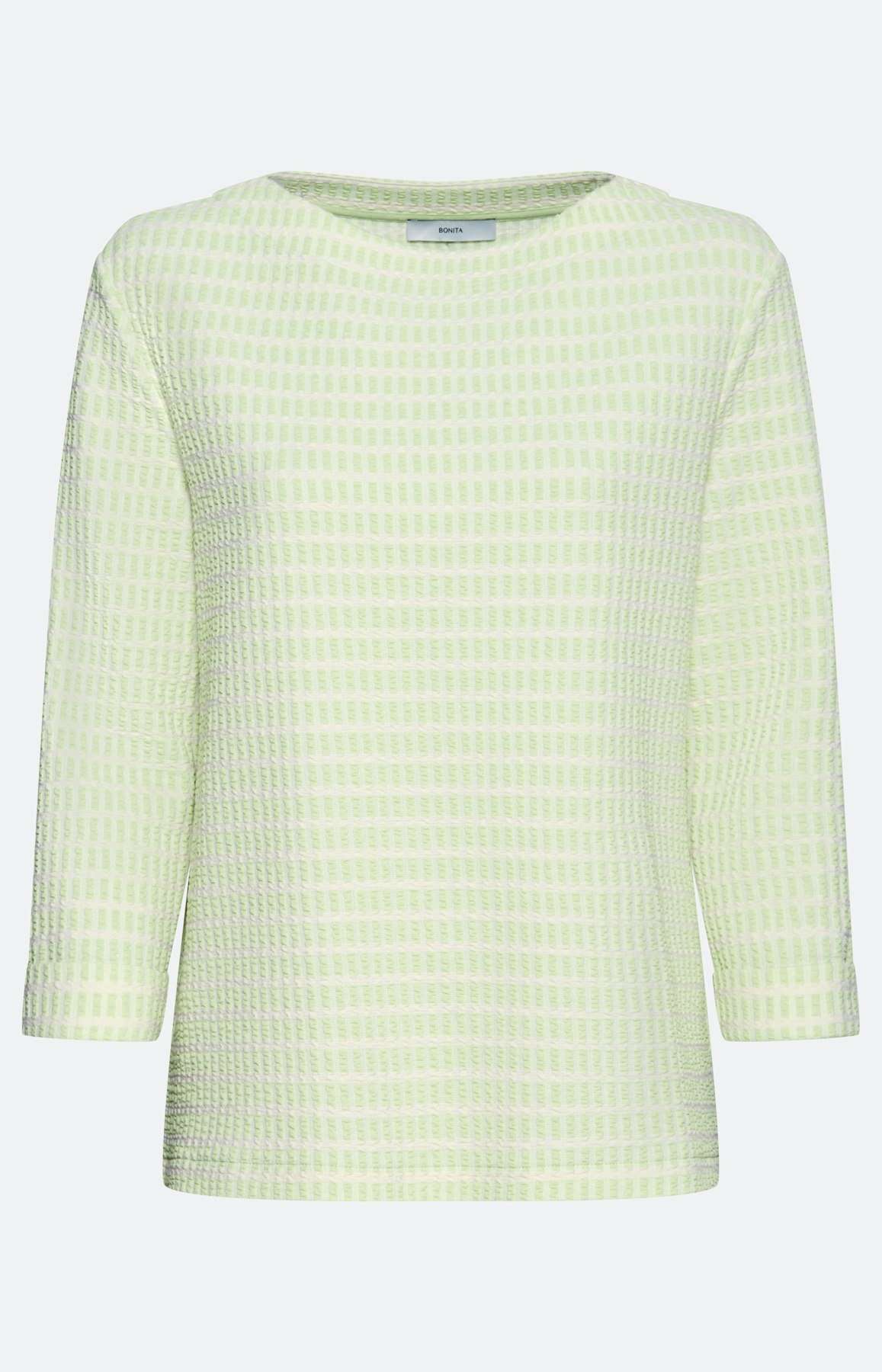 Sweatshirt met structuur, limoen