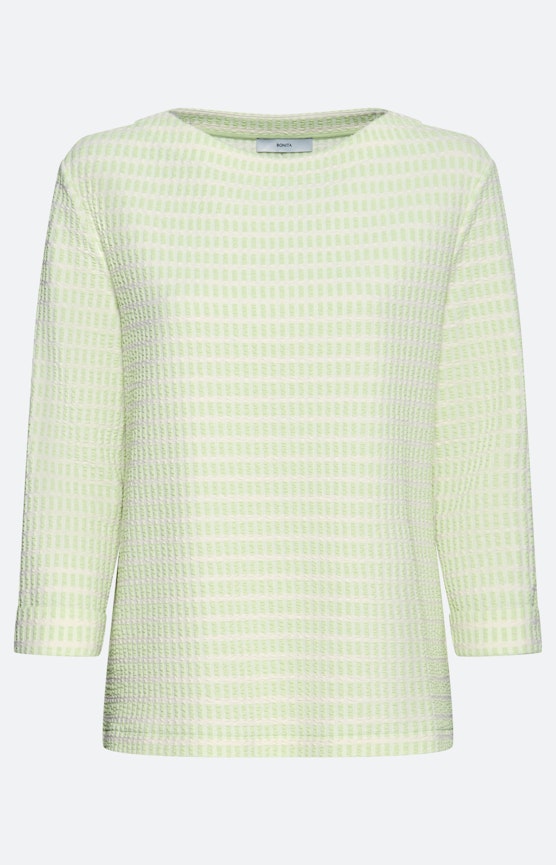 Sweatshirt met structuur, limoen