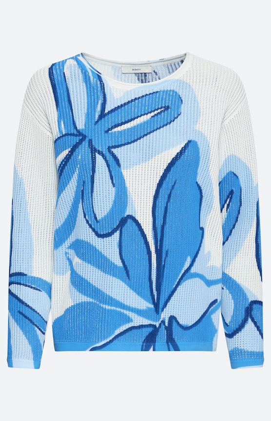 Trui met ajourmotief, royal