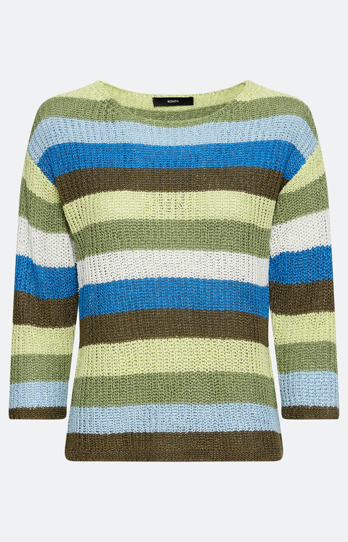 Trui met streepdessin, groen