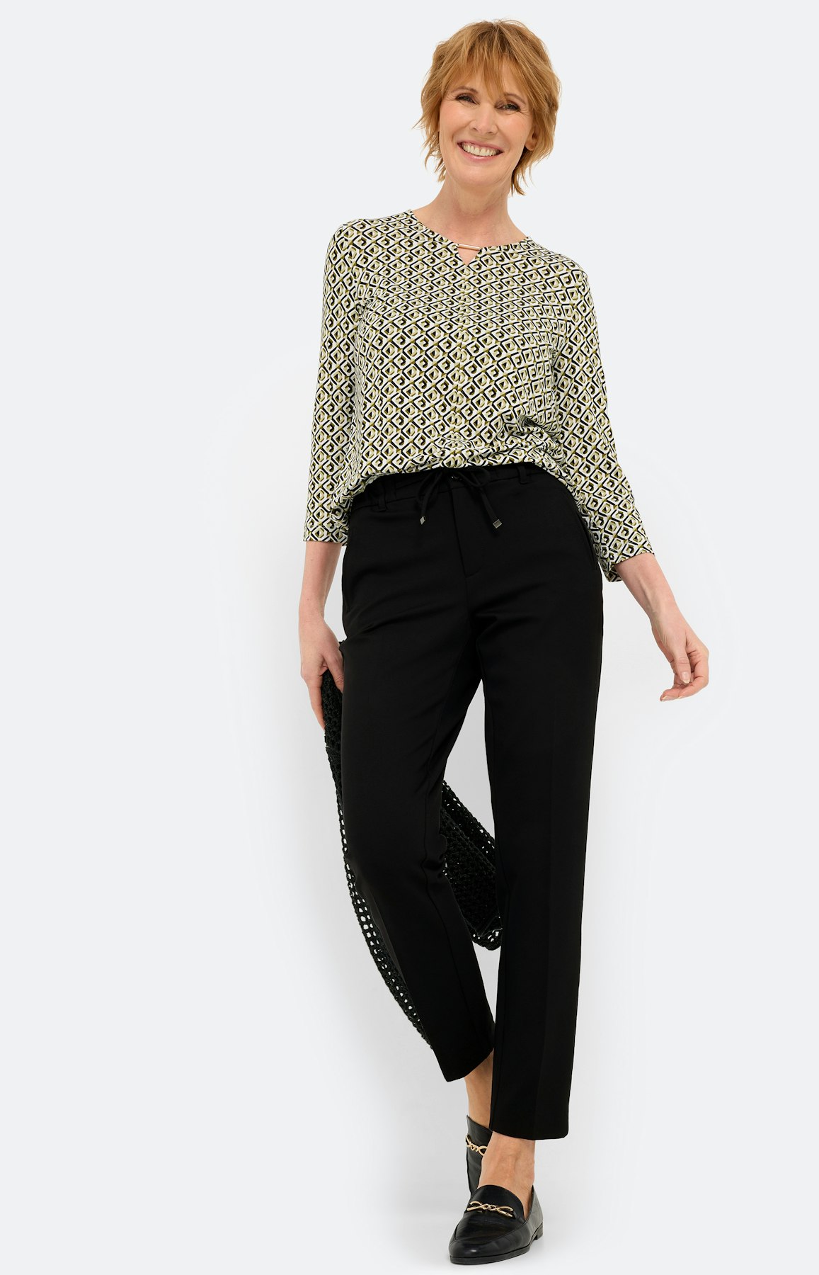 Shirt met grafisch motief, groen