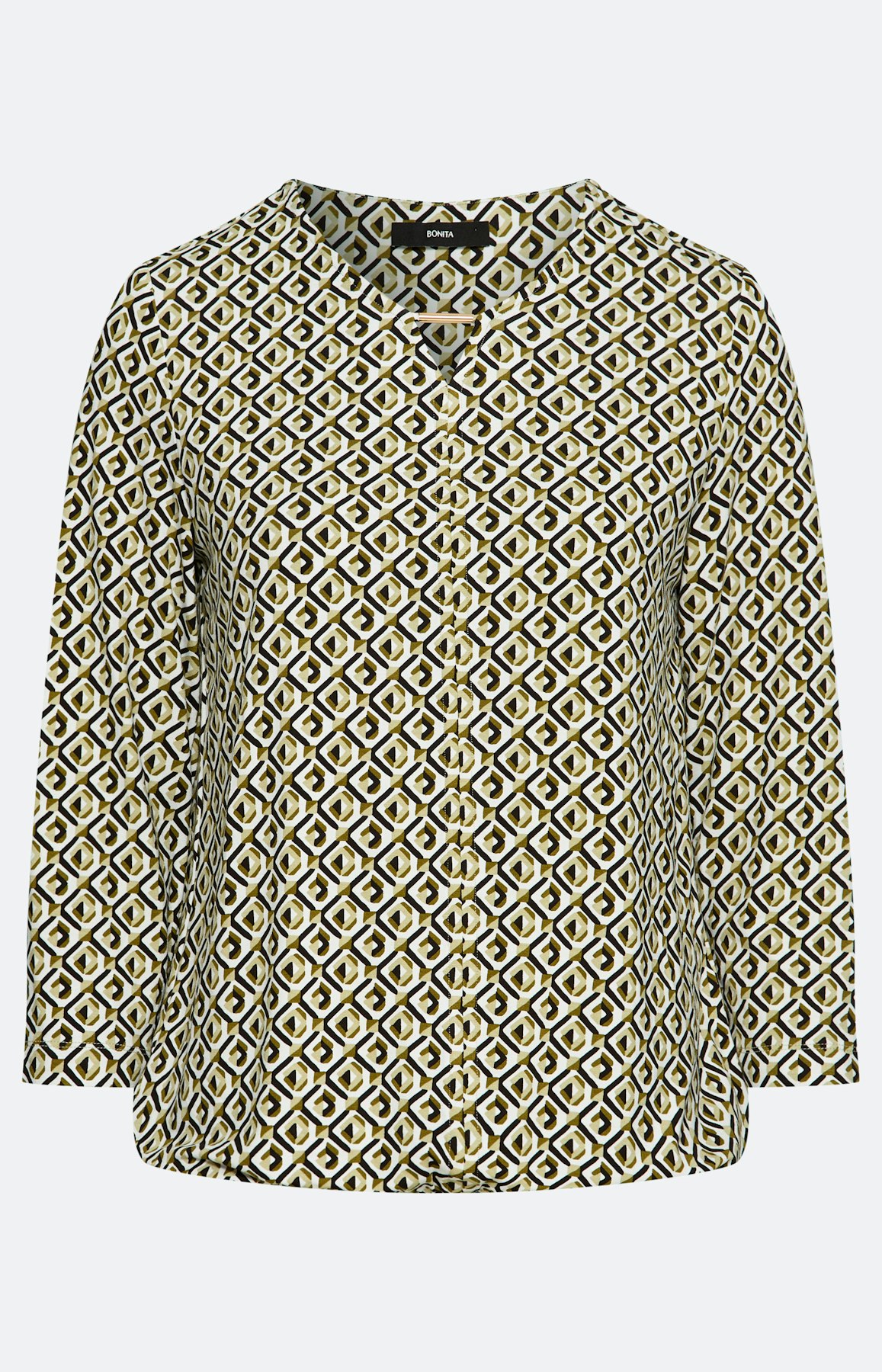 Shirt met grafisch motief, groen