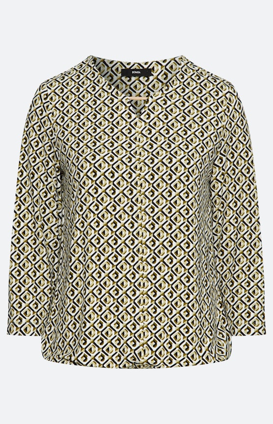 Shirt met grafisch motief, groen