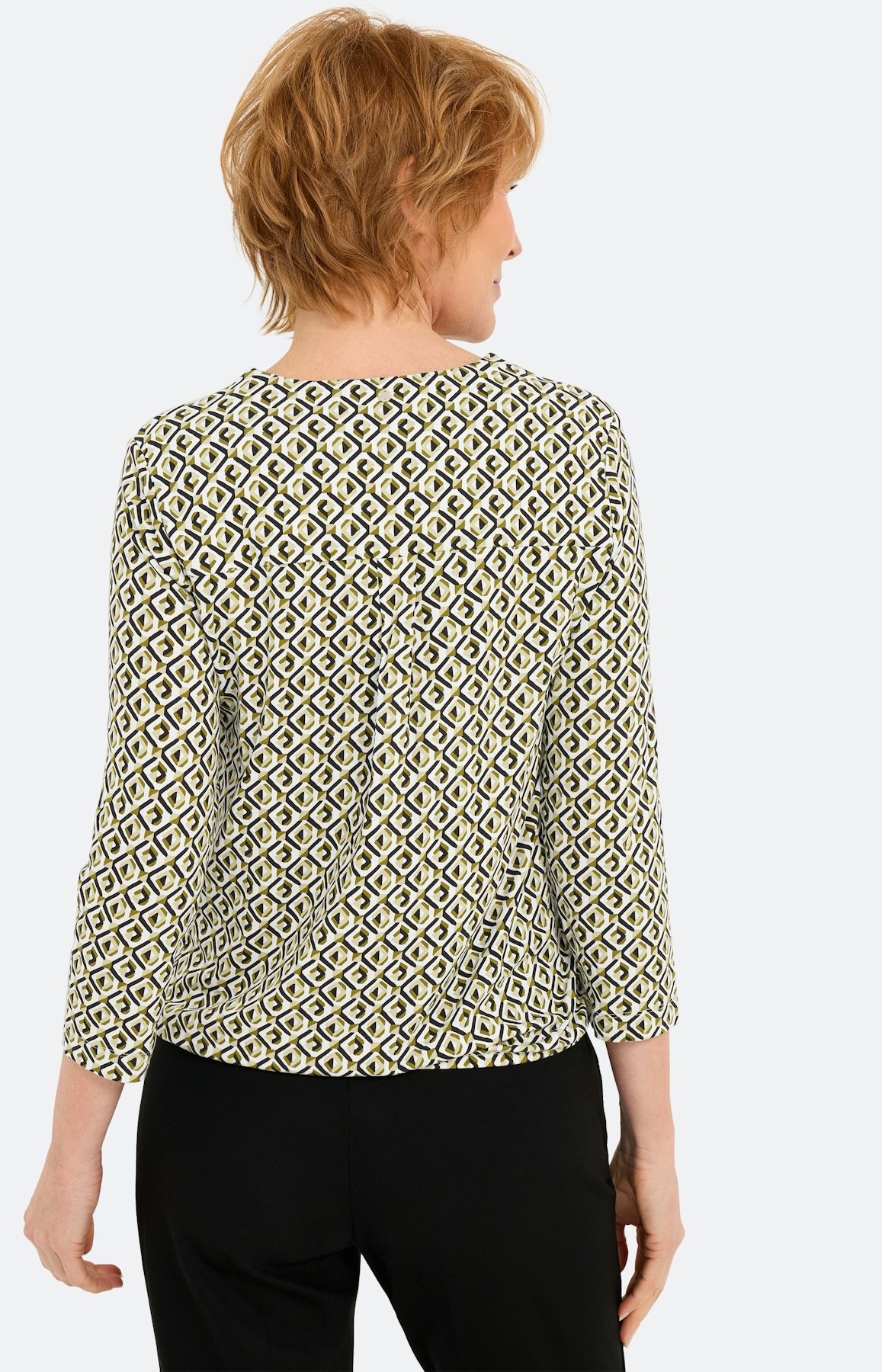 Shirt met grafisch motief, groen