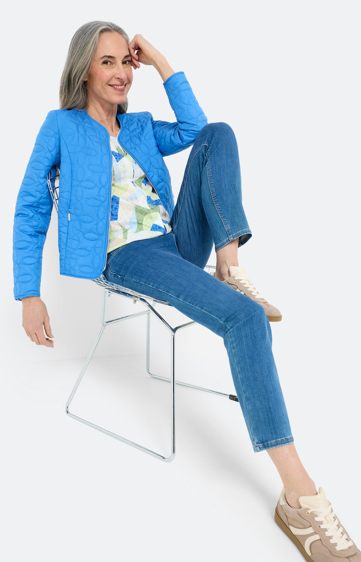 Shirt met etskanteffect, multicolour