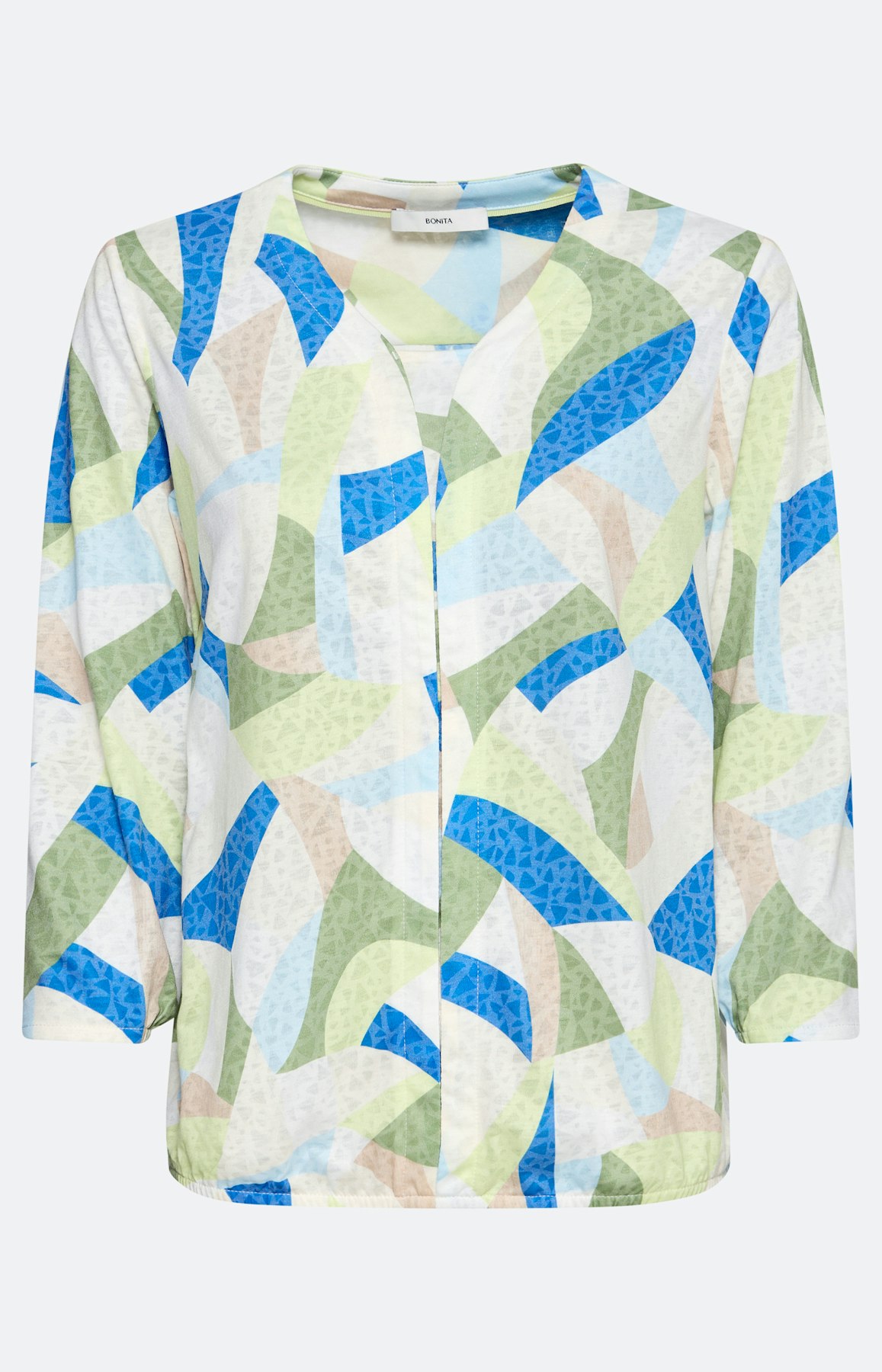 Shirt met etskanteffect, multicolour
