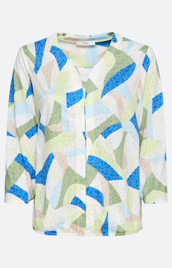 Shirt met etskanteffect, multicolour