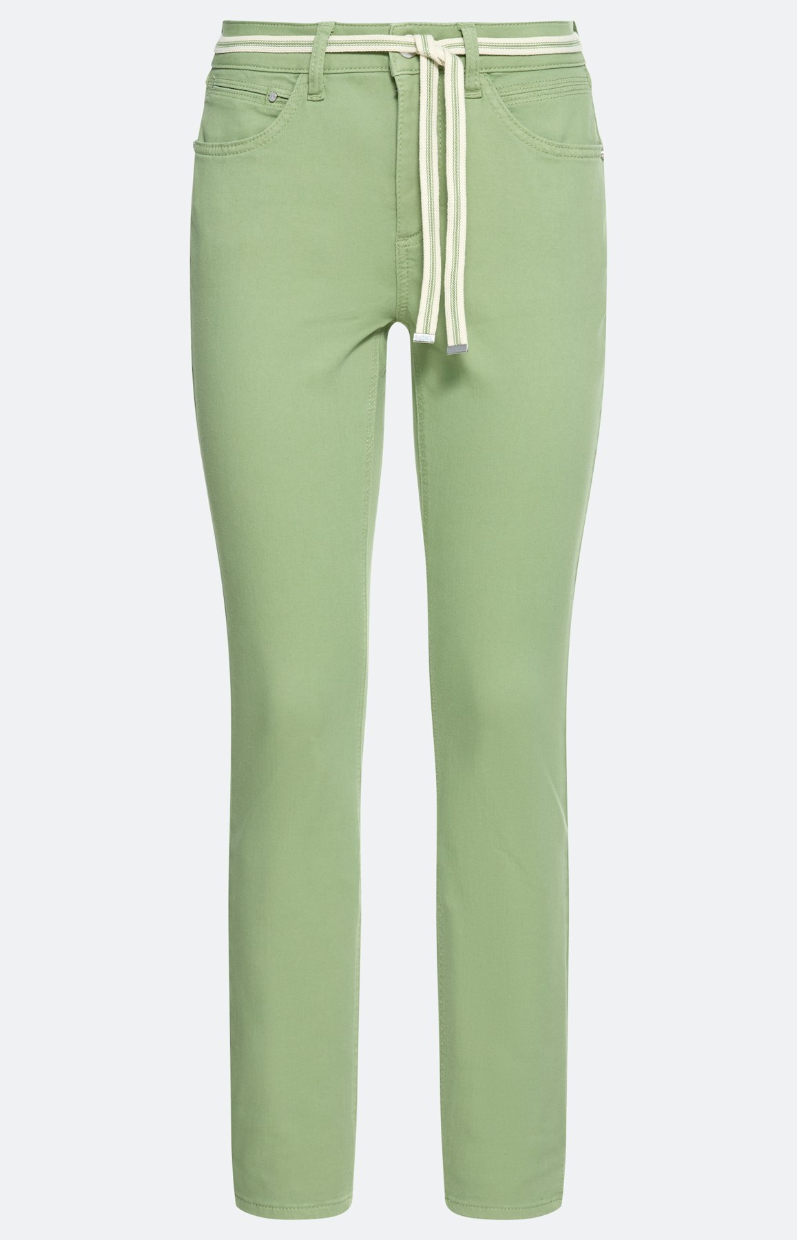 Jeans in slim fit 28 inch, groen