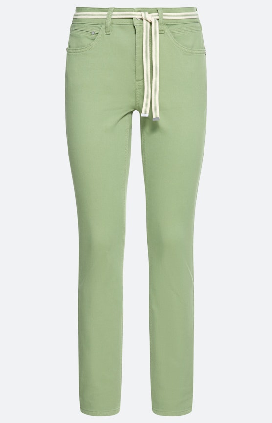 Jeans in slim fit 28 inch, groen