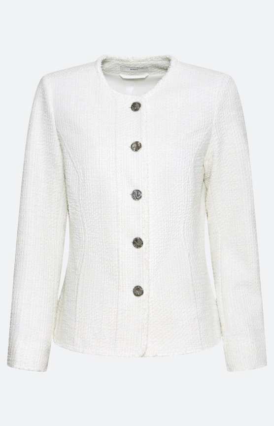 Blazer aus Tweed, weiß