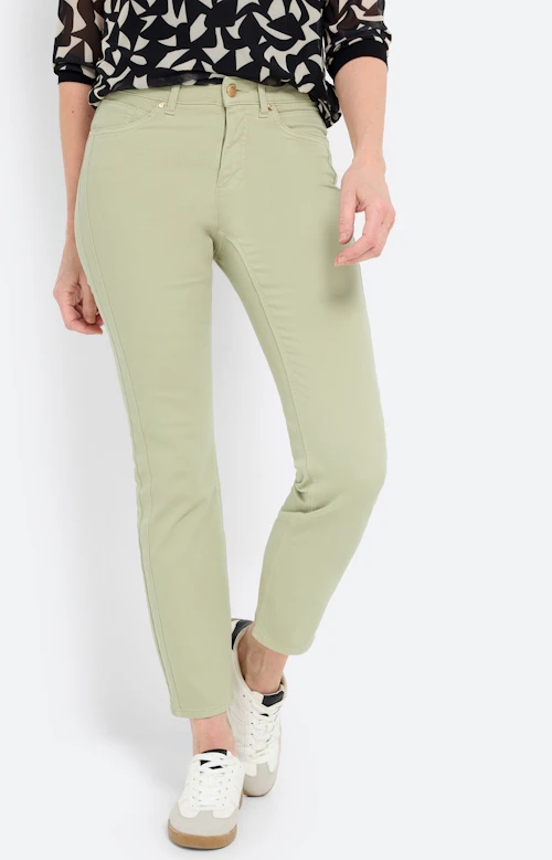 Jeans in regular fit 30 inch, pistache