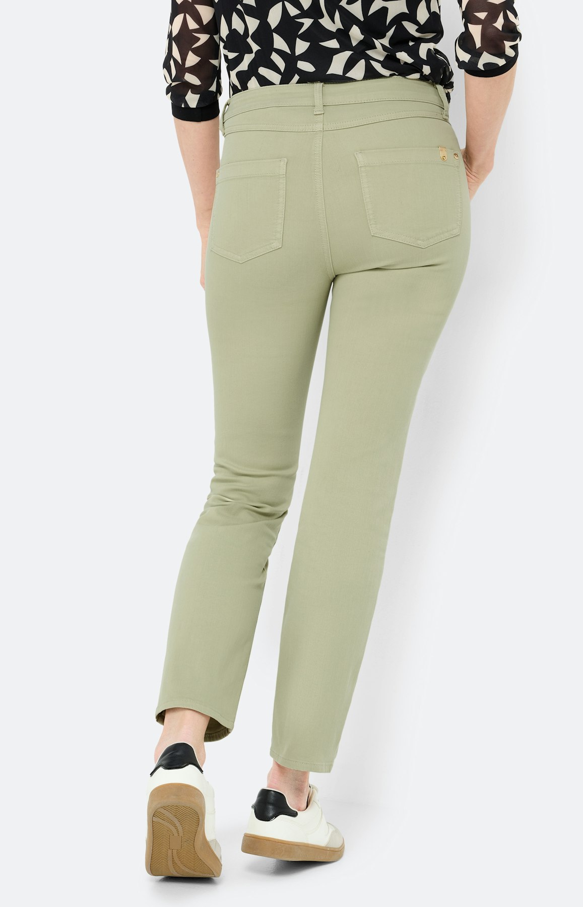 Jeans in regular fit 30 inch, pistache