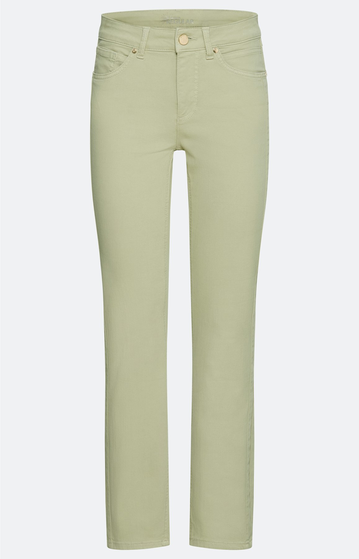 Jeans in regular fit 30 inch, pistache