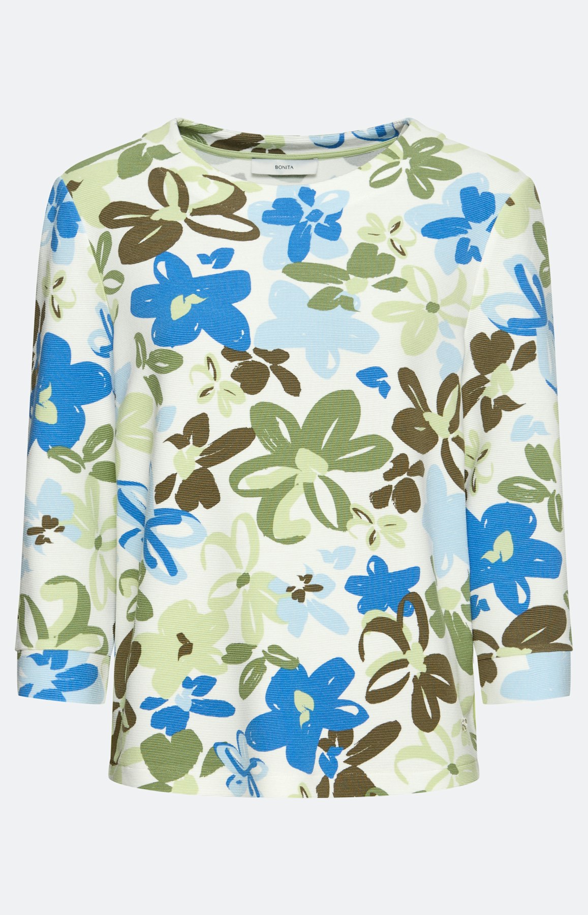 Sweatshirt met bloemenprint, multicolour