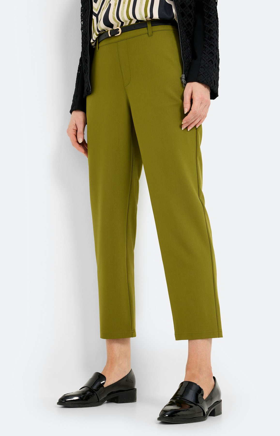 Culotte met riem 24 inch, olijf