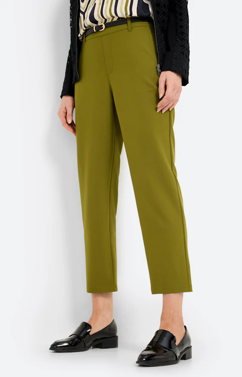 Broek met riem 24 inch, olijf