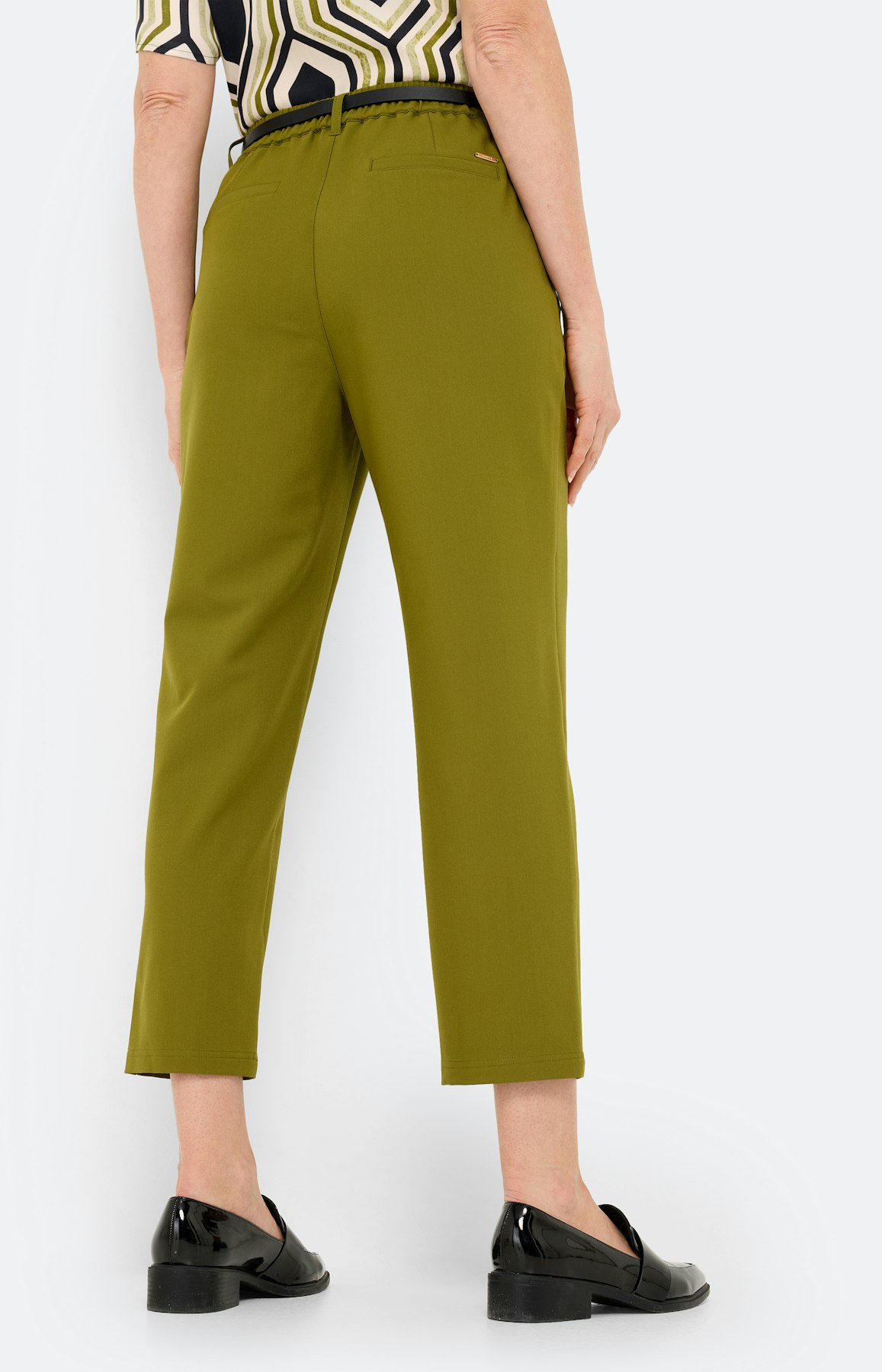 Culotte met riem 24 inch, olijf