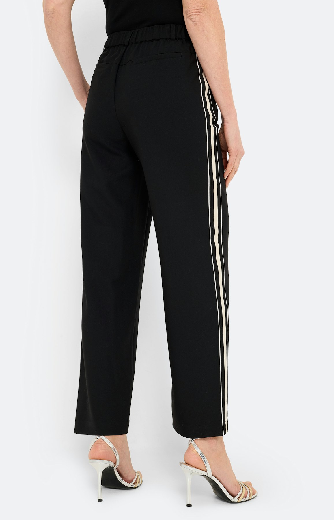 Marlene-broek met stretch 30 inch, zwart