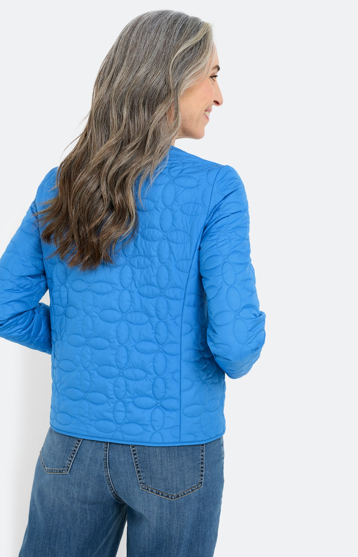 Jas met stikselmotief, royal