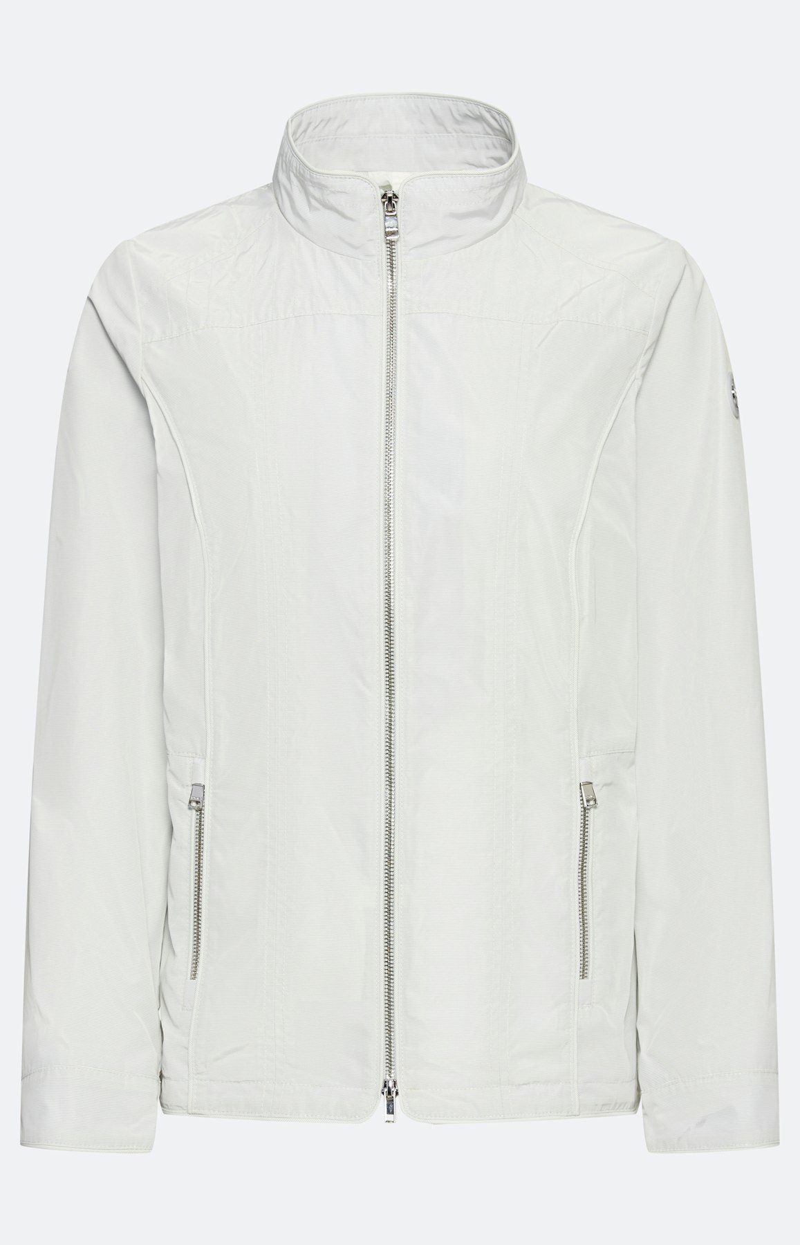 Jas met siernaden, wit