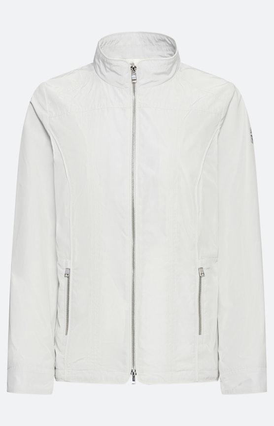 Jas met siernaden, wit