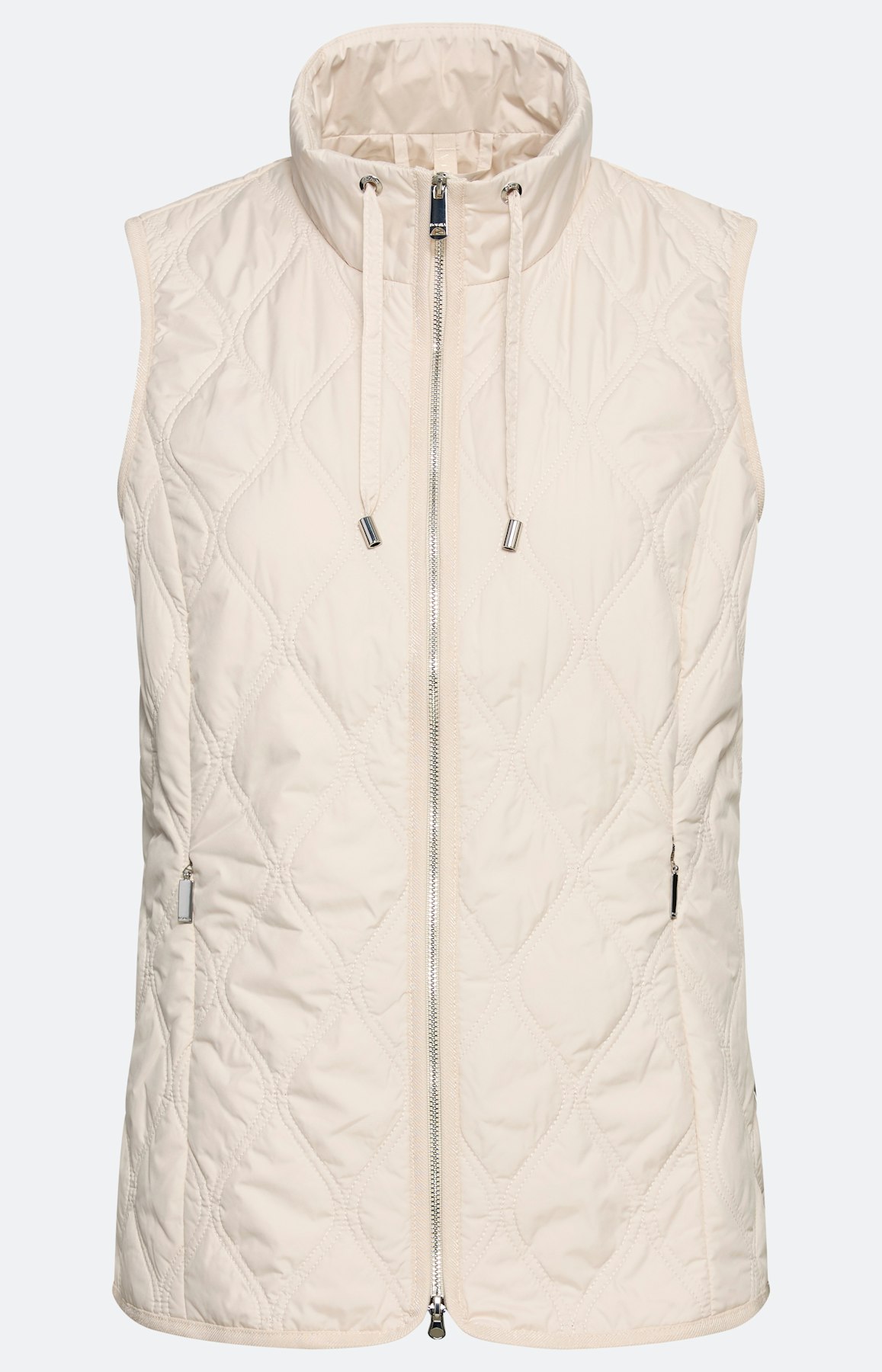 Steppweste mit Stehkragen, sand