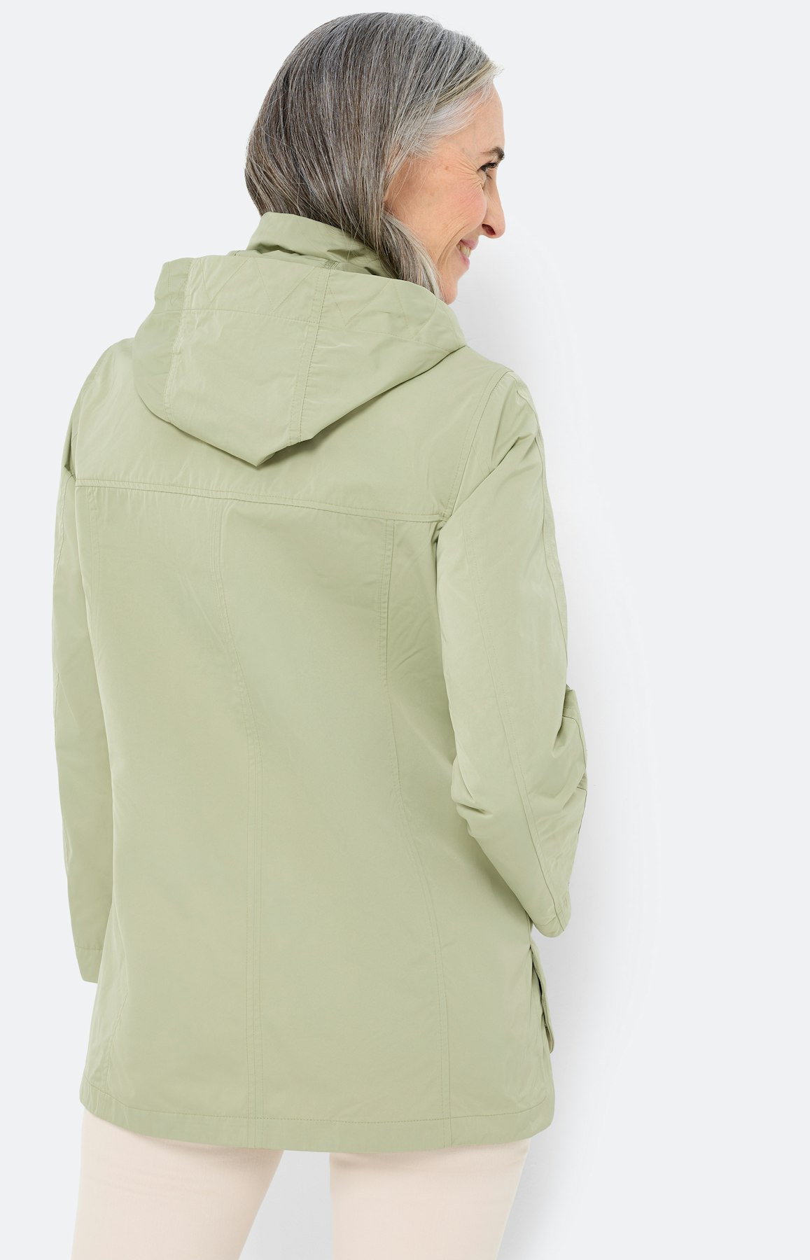 Parka met capuchon, pistache