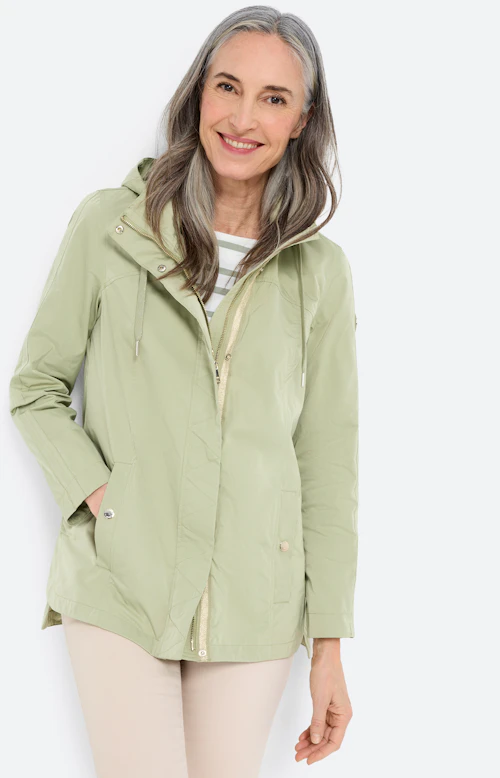 Parka met capuchon, pistache