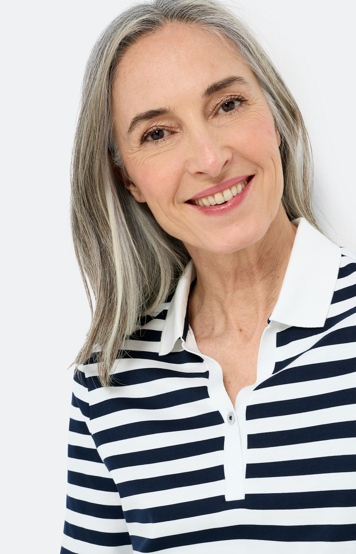 Poloshirt met strepen, navy