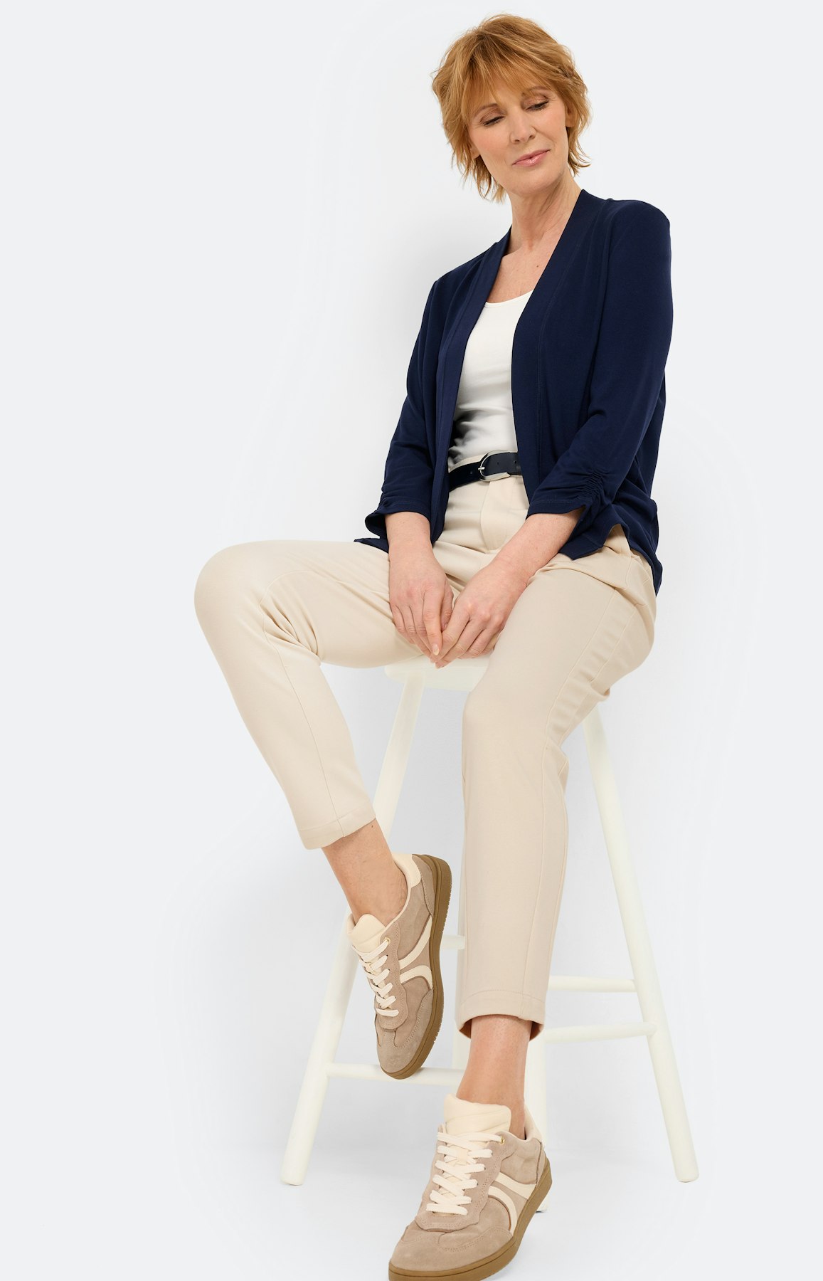 Cardigan zonder sluiting, navy