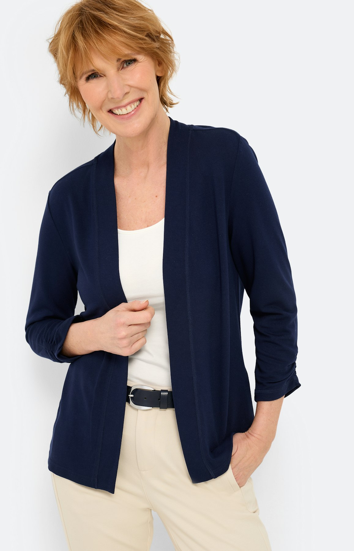 Cardigan zonder sluiting, navy