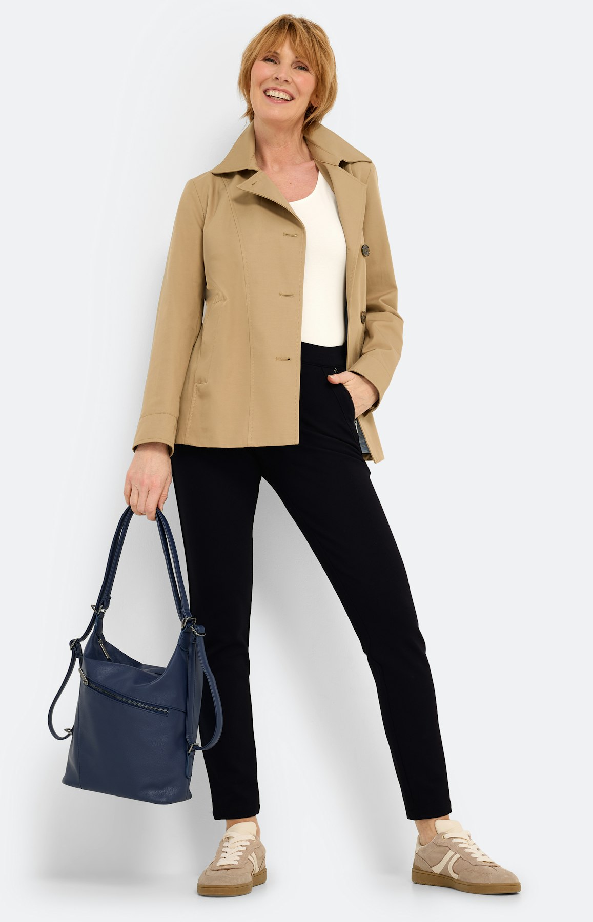 Broek met elastische band 28inch, marine