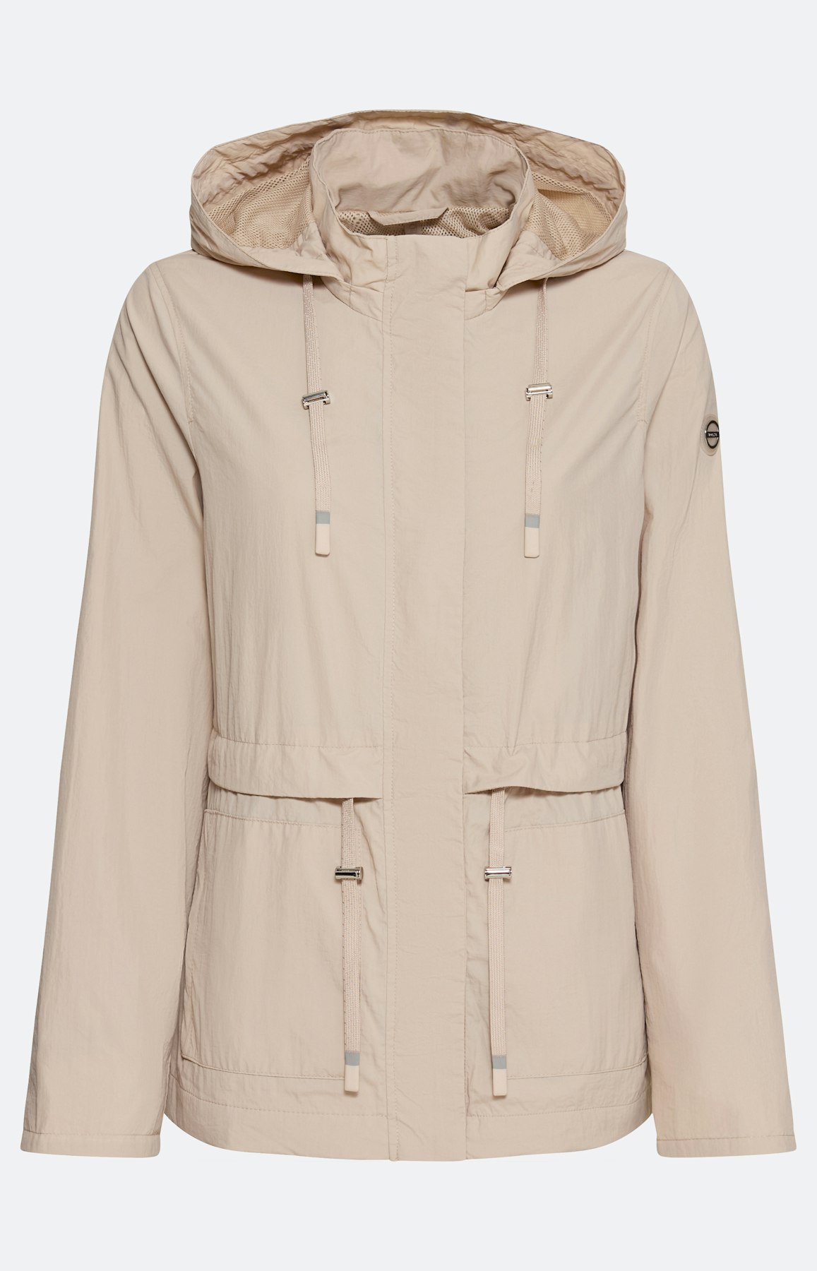 Jas met rijgkoord, zandkleur