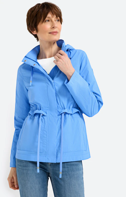 Jas met rijgkoord, lichtblauw