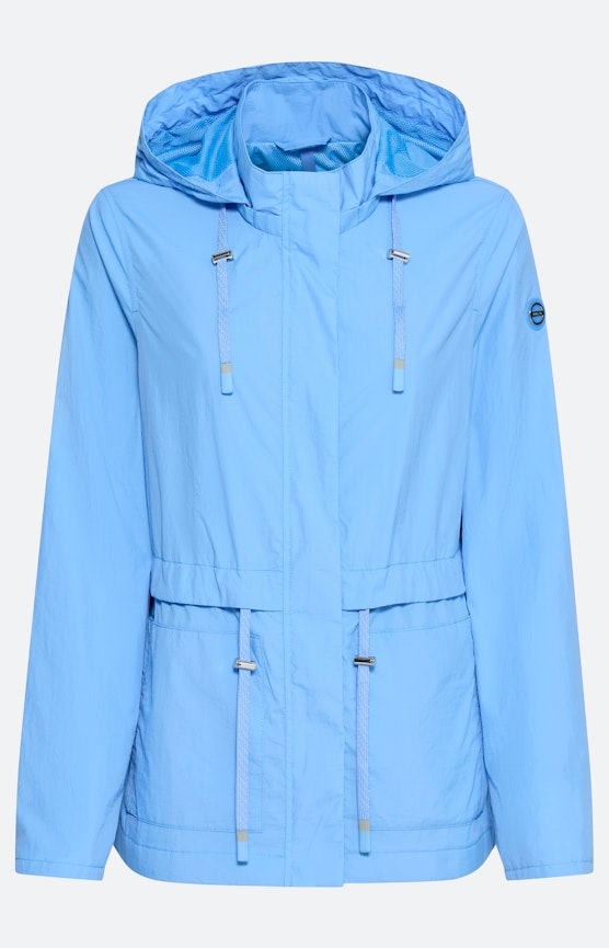 Jas met rijgkoord, lichtblauw