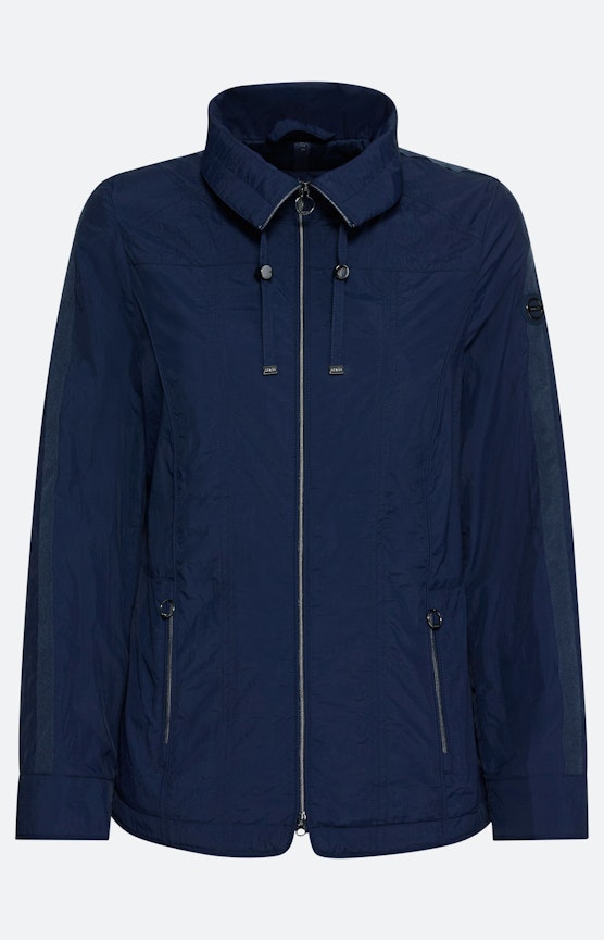 Jas met siernaden, marine