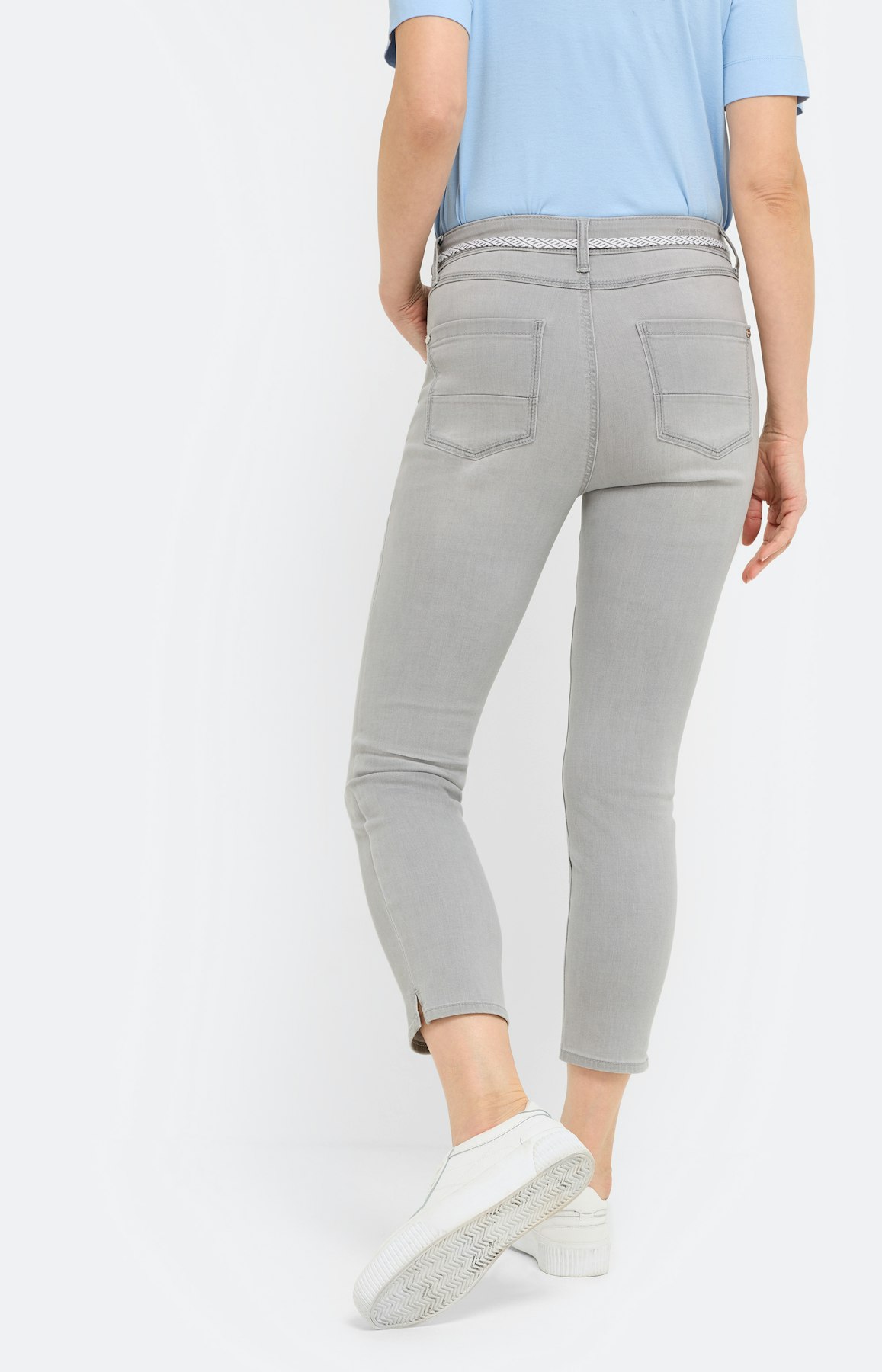 Jeans in slim fit 26 inch, grijs