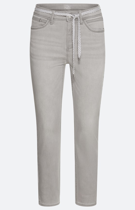 Jeans in slim fit 26 inch, grijs