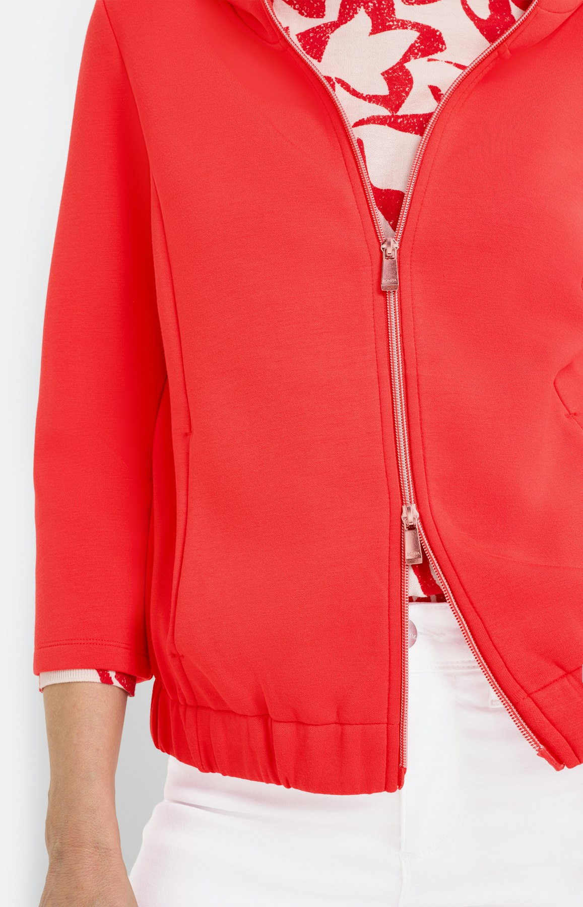 Sweatvest van scuba, rood