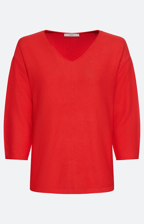 Trui in averechtbreisel, rood