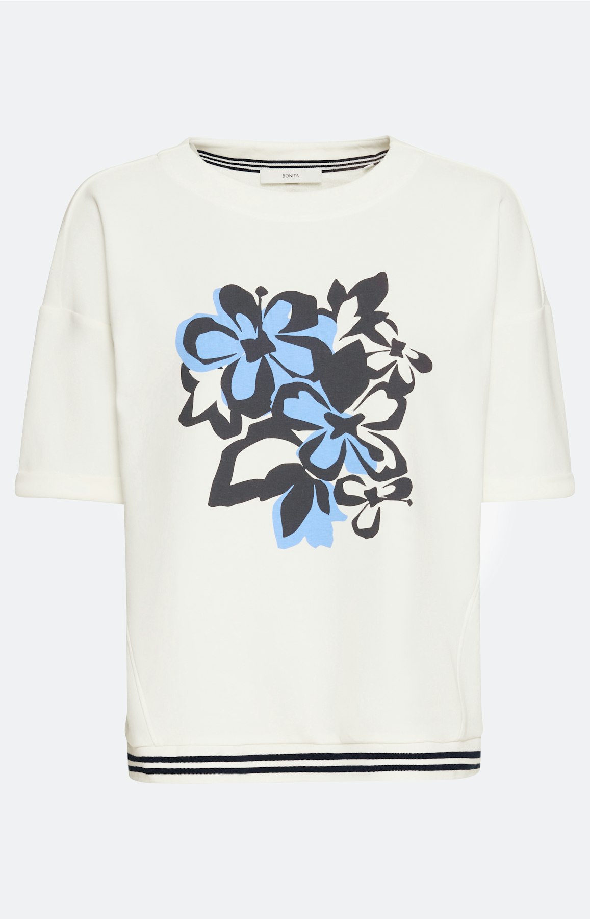 Sweatshirt met frontprint, navy