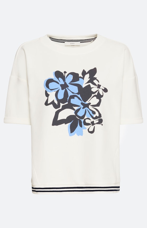 Sweatshirt met frontprint, navy