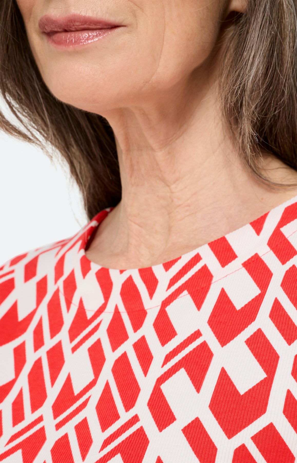 T-shirt met grafisch motief, rood