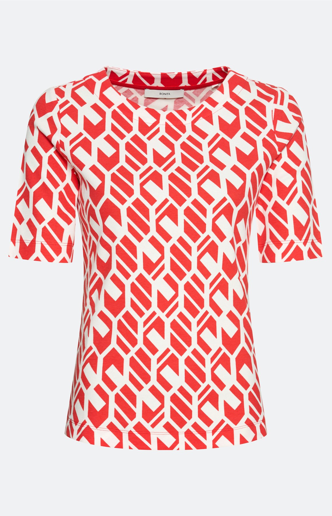 T-shirt met grafisch motief, rood