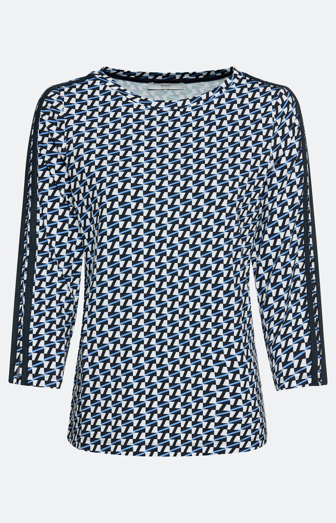 Shirt met minimal-print, navy