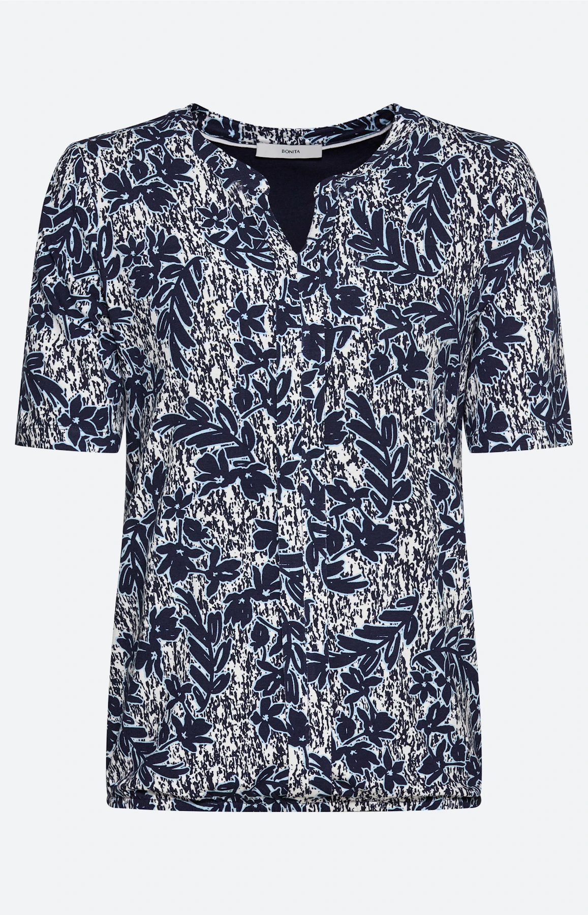 T-shirt met print all-over, navy