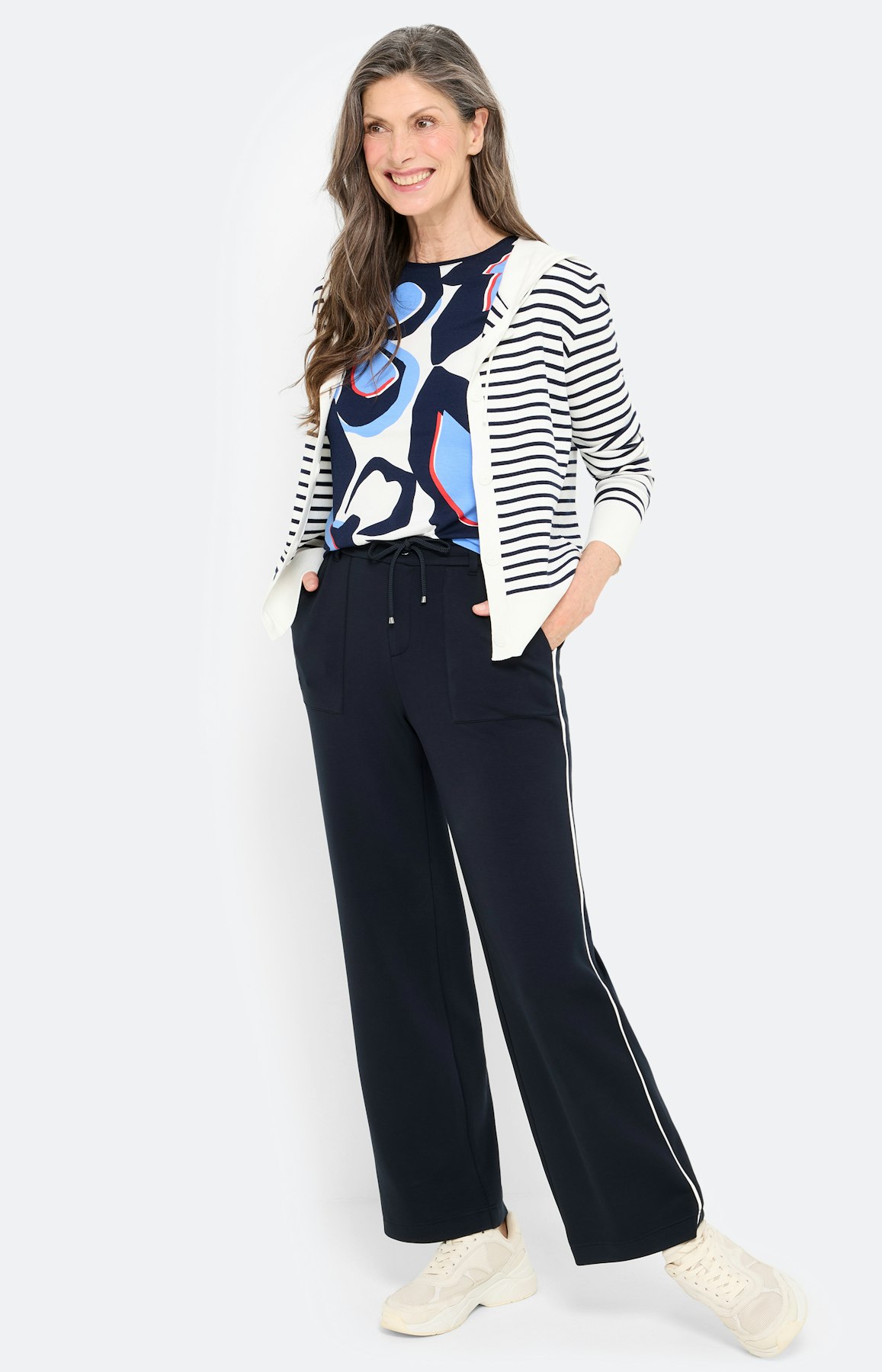 Cardigan met capuchon, wit