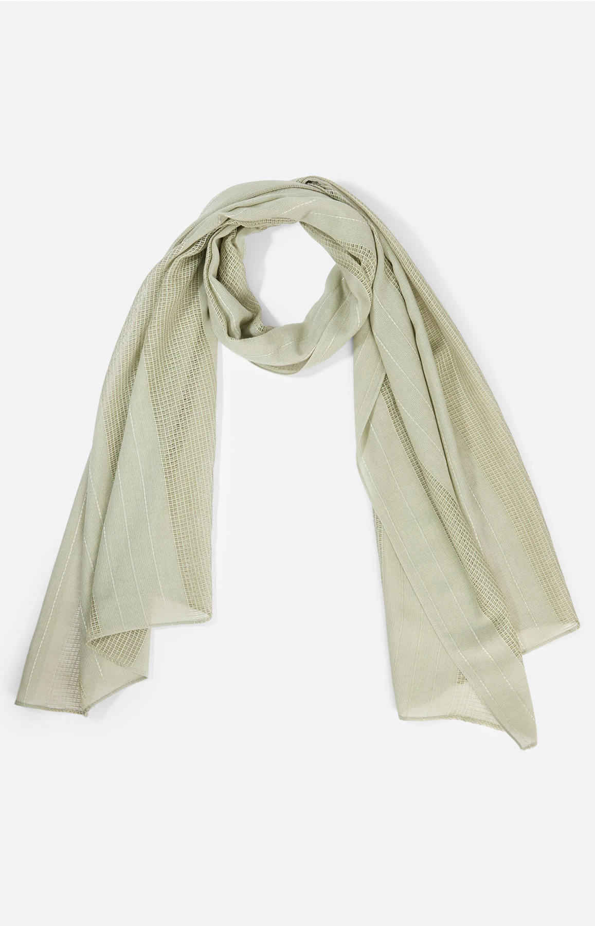 Sjaal met meshweefsel, grasgroen