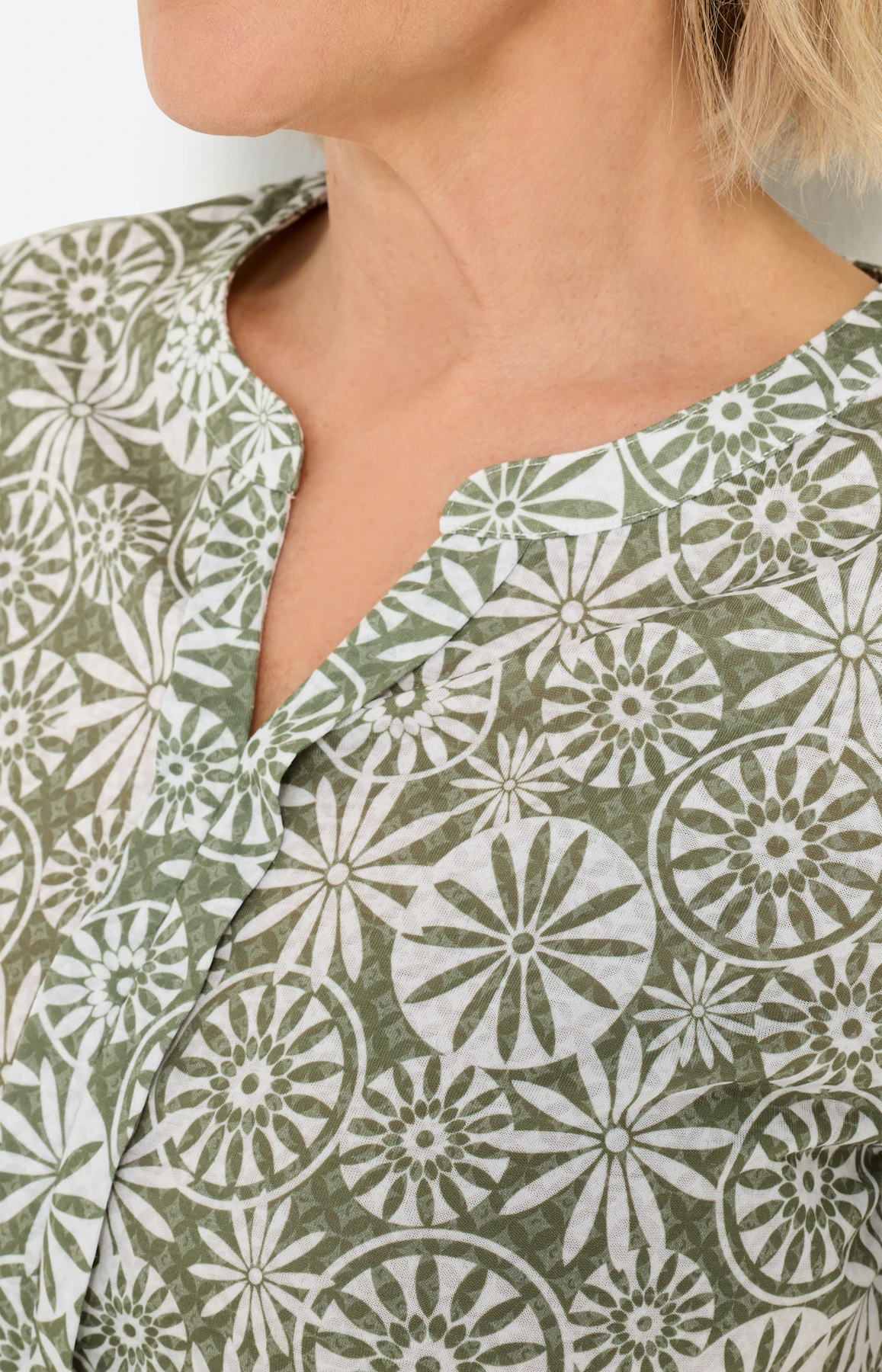 T-shirt met burnout-effect, donkergroen